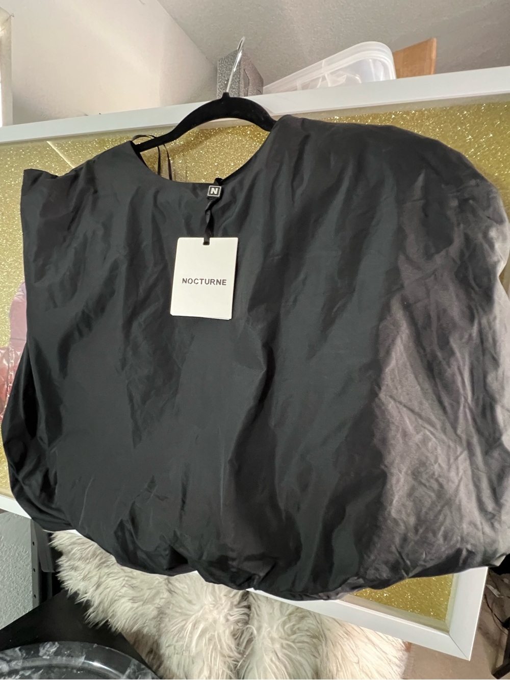 nocturne black puff siyah top - Picture 3 of 16